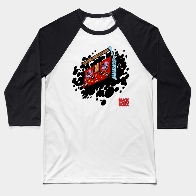 THE BLACK BOXX - "THE QUANTUM CUBOID" Baseball T-Shirt by INK&EYE CREATIVE